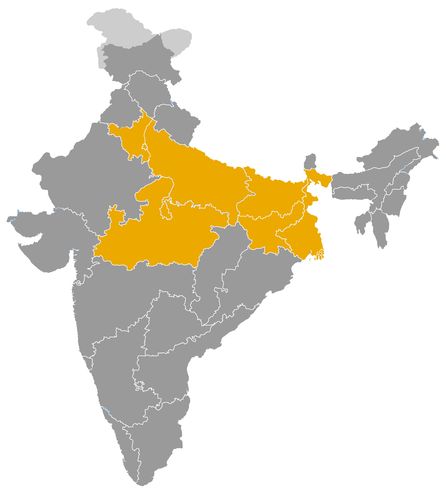 India • |-0424/-0321| • Nanda dynasty: map